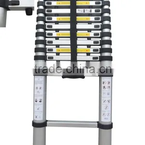 3.8m European Standard Telescopic Extending Ladder thumbnail-1