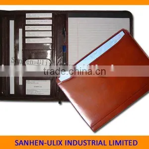 PU MATERIAL DOCUMENT FOLDER WITH 20 SHEETS NOTEPAD thumbnail-1