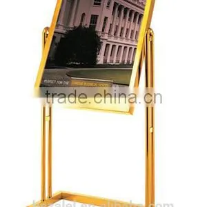Billboard Double Rotation Indicator Titanium Jinshui Brand Exhibition Card Display Welcome Card Display Stand thumbnail-2
