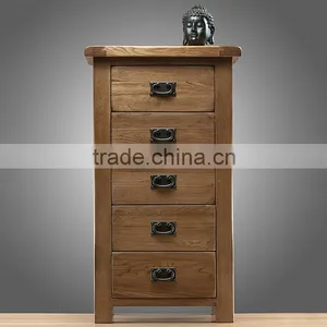 Wooden 5 Chest of Drawer Bedside Table thumbnail-2