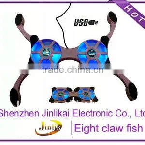 Octopus LED Lihgt Laptop Cooling Pad for 7-15" Notebook Cooler thumbnail-1