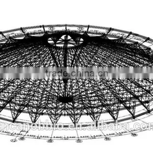 Cable Net Tension Membrane Structure Roof With Permanent PTFE Coated Fiber Glass Fabric for Yurt Tent thumbnail-5