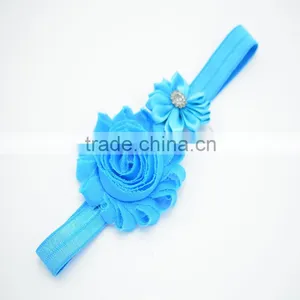 17colors European American Baby Rose Flower, Shabby Rose Hairband thumbnail-3