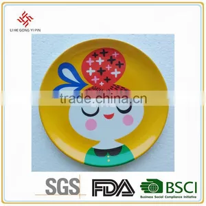 Promotional Round Halloween Printing Custom Dishes Cheap Melamine Plate thumbnail-3