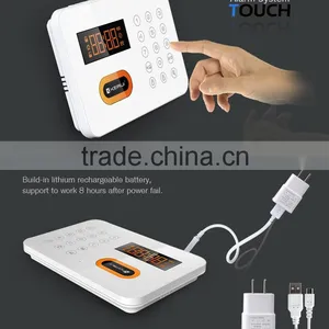 NEW!!! CE RoHS 120 Built-in Siren Smart Touch Panel PSTN Wireless Home Burglar Alarm Security Systems With Smart Sockets thumbnail-2