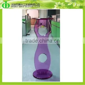 DDL-0024 Luxury Color Clear Acrylic Pedestal Stands for Flowers, Wholesale Acrylic Pedestal Table thumbnail-1