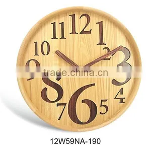 12 Inch Novelty Wooden Art Funky Wall Clocks(12W59NA-160) thumbnail-3