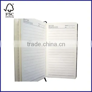 2 Subject Hardcover Notepad/diary College Ruled Fabric Cover thumbnail-4