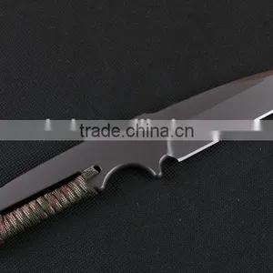OEM Full Tang D2 Steel Military Knife With Survival Rope thumbnail-3