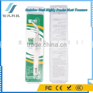BST-215SA Highly Precise Stainless Steel Matt Tweezers thumbnail-1