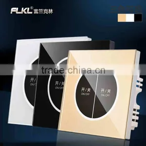 LED 1 2 3 Gang 1 Way Crystal Glass Panel Light Touch Screen Wall Switch EU thumbnail-2