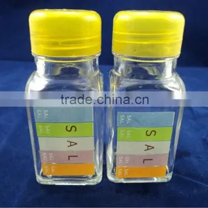 Small Glass Spice Shaker, Small Glass Salt Jar thumbnail-1