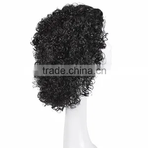 African American Natural Black Wig Kinky Afro Curly Curls Hair Cheap Wigs N510 thumbnail-3