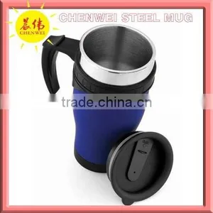 Double Wall Stainless Steeel Mug With Rubber-coating thumbnail-1