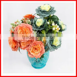 Decorative Artificial Table Flowers/newest Artificial Rose Flower thumbnail-1