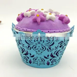 Free Sample Wedding Box Laser Cut Paper Cupcake Box Packaging thumbnail-1