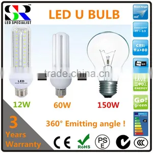 High Quality Low Price Chinese Wholesale Hot Sell China Energy Saving Replacement 12W 3U LED U Shape Corn Bulb Light thumbnail-1