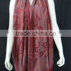 Silk Shawls Jacquard Silk Shawls Scarf thumbnail-1