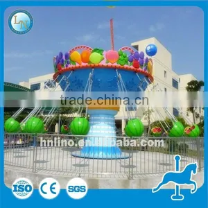 Park Kids Amusement Equipment Outdoor Flying Chair Fruit Flying Chair Ride for Sale thumbnail-2