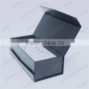 High Quality Black Cardboard Box, Folded Black Gift Box With Magnet Inside thumbnail-1