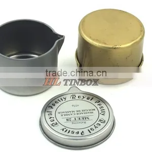 Small Size Round Metal Candle Tin Can Wax Tin Can With Speacial Lid thumbnail-2