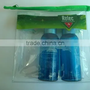 Clear Transparent Waterproof Zippper Plastic Cosmetic Bag thumbnail-1