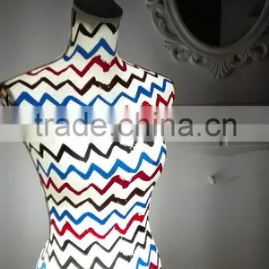 Wave Printing Elastic Fabric Female Mannequin thumbnail-4