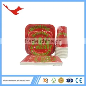 005 Decorative Christmas Make Disposable Paper Plate Cheap thumbnail-5