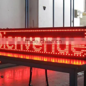 24x128 Pixels Tricolor Outdoor Programmable Scrolling Led Sign With Pitch 16mm thumbnail-1