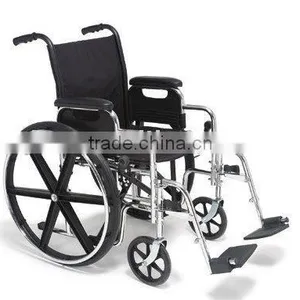Chrome Manual Wheelchair With Wheels Made in China With CE FDA ISO Certification thumbnail-2