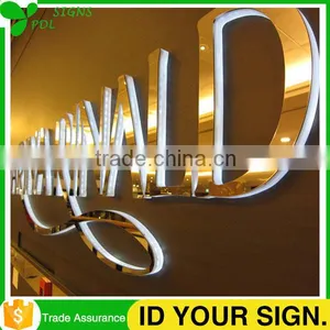 GO!!! 3 Years Warranty Led Backlit Acrylic Letters With Stainless Steel Front thumbnail-5