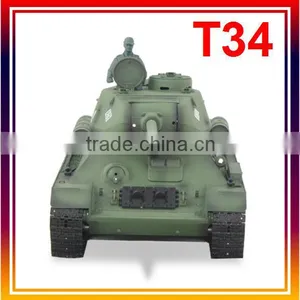 2.4 GHz 1/16 Russian T34 RC Tank With 6mm BB Shot Function thumbnail-1