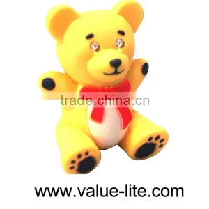 New Product Plastic Bear Led Keychain Light With Sound Button Cell Top Selling Products in thumbnail-1