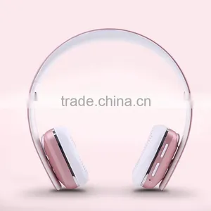 SNHALSAR S580 Headphone, New Bluetooth Headsets, Pink Lovely Headphones thumbnail-1