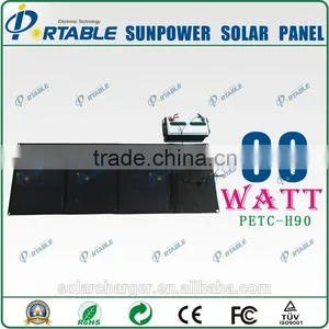 Portable Solar Power Charger High Efficiency Sunpower Solar Charger With 5v 18V Port thumbnail-1