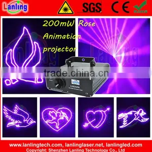 LV820RB 200mW Rose 10kpss ILDA Animation Laser Light thumbnail-1