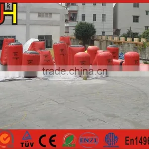 Factory Directly Produce 16 PCS 0.6mm PVC Material Used Inflatable Paintball Bunkers For Sale thumbnail-6