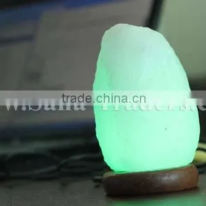 Natural Himalayan White Rock Salt USB Mini Natural Design Salt LED Lamps thumbnail-1