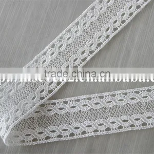 Factory Wholesale High Quality White 3cm Polyester Yarn Lace for Sale thumbnail-3