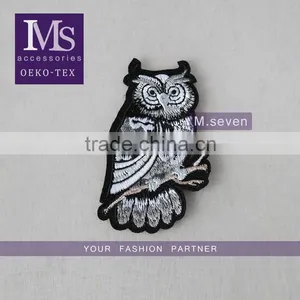 2016 Hot Selling Patches Embroidery Iron on Embroidery Owl Pattern Patch Trim thumbnail-1