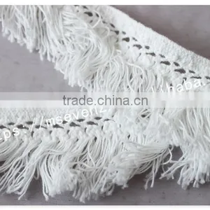 Customized Color 3.5cm Width Polyester Water Soluble Fringe Lace Trim for Gament thumbnail-5