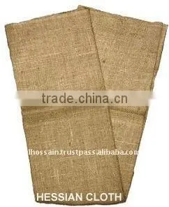 100% Natural Raw Plain Knitted Hessian Cloth / Jute Burlap Cloth thumbnail-1