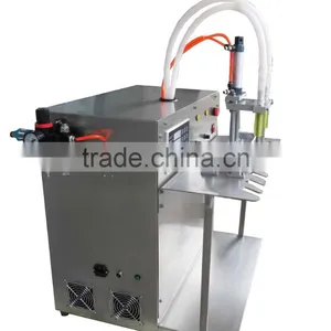 Big Volume 17L Double Nozzles Spout Bag Filling Machine For Liquid Oil Milk thumbnail-3
