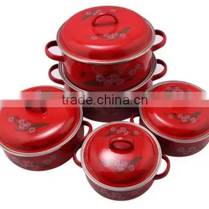 Metal Fire Pots Nonstick Iron Cast Enamel Pot Sets thumbnail-1