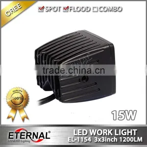 3x3in Sigle LED 15W Cube Pod Pillar 4x4 Jeep Off-road Powersports Motorsports ATV UTV SUV High Power LED Work Light Fog Lamp thumbnail-3