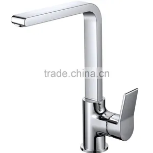 Long Neck Brass Kitchen Sink Faucet With Long Spout thumbnail-1