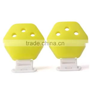 Promotion Gift Hexagon Baby Pacifier Chain Clamp Silicone Gel thumbnail-2