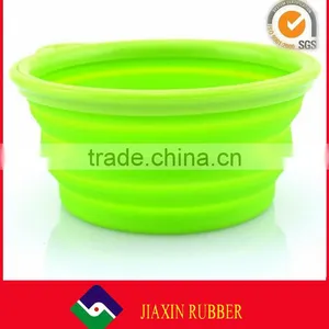 Colourful Foldable Silicone Dog Bowl, Silicone Pet Bowl, Silicone Collapsible Bowl thumbnail-3