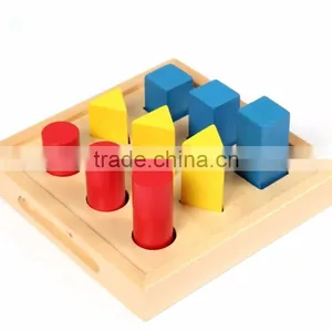 Monitessori Educational Toy Wooden Geometry Shape Board Teaching Aids thumbnail-1