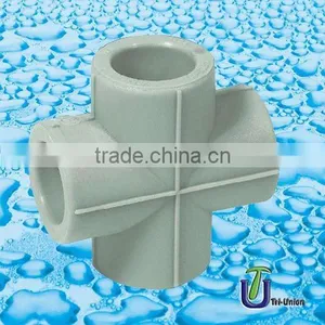 PPR Cross For Water Feeding /PPR Reducing Cross /plastic Cross thumbnail-1